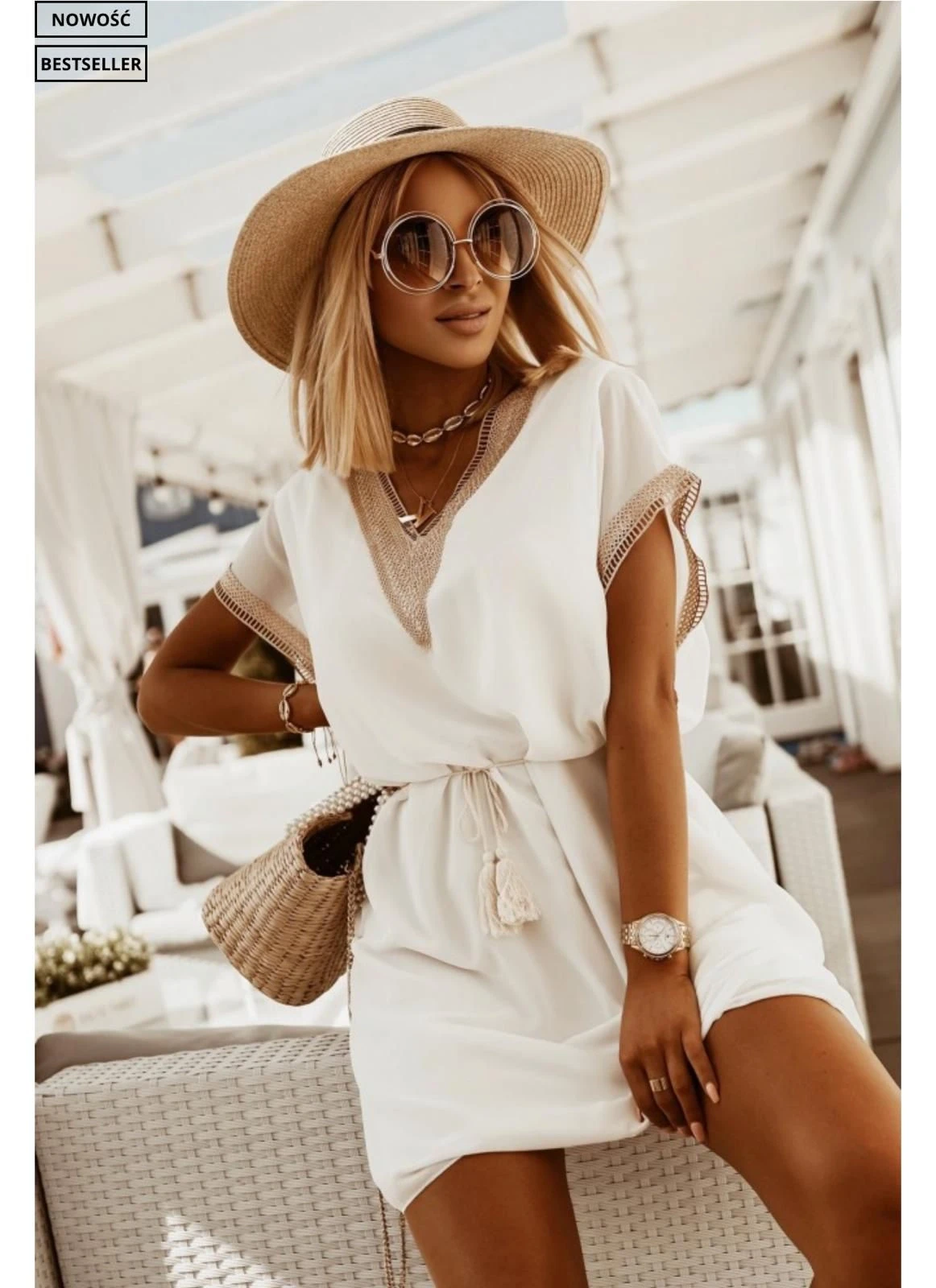 Atlas Kumaş Dantel Detaylı Elbise