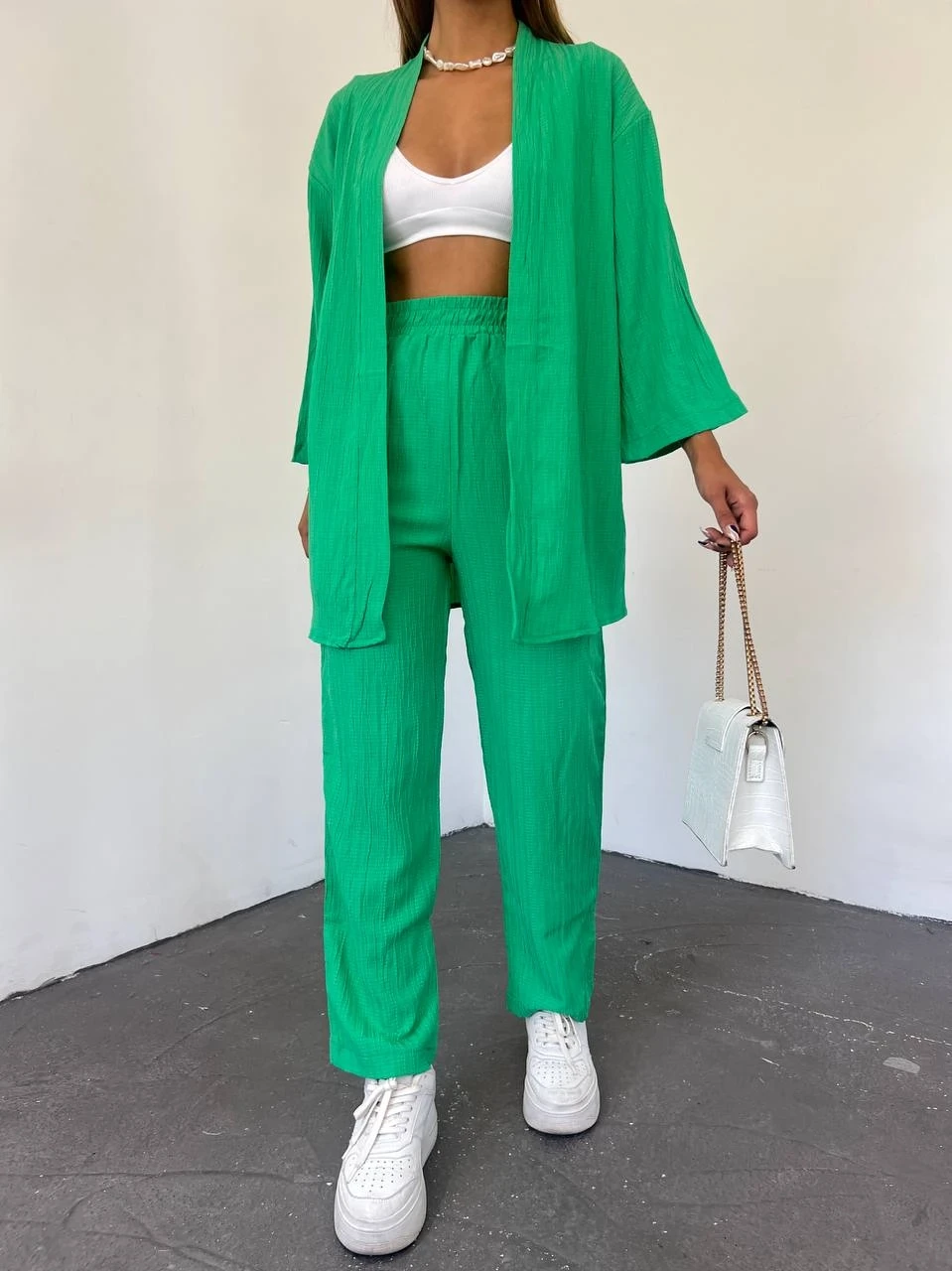 Desenli Kalın Bodrum Kumaş Ceket&Pantolon Takım