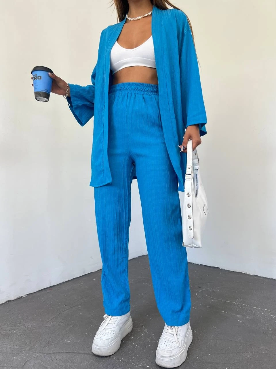 Desenli Kalın Bodrum Kumaş Ceket&Pantolon Takım