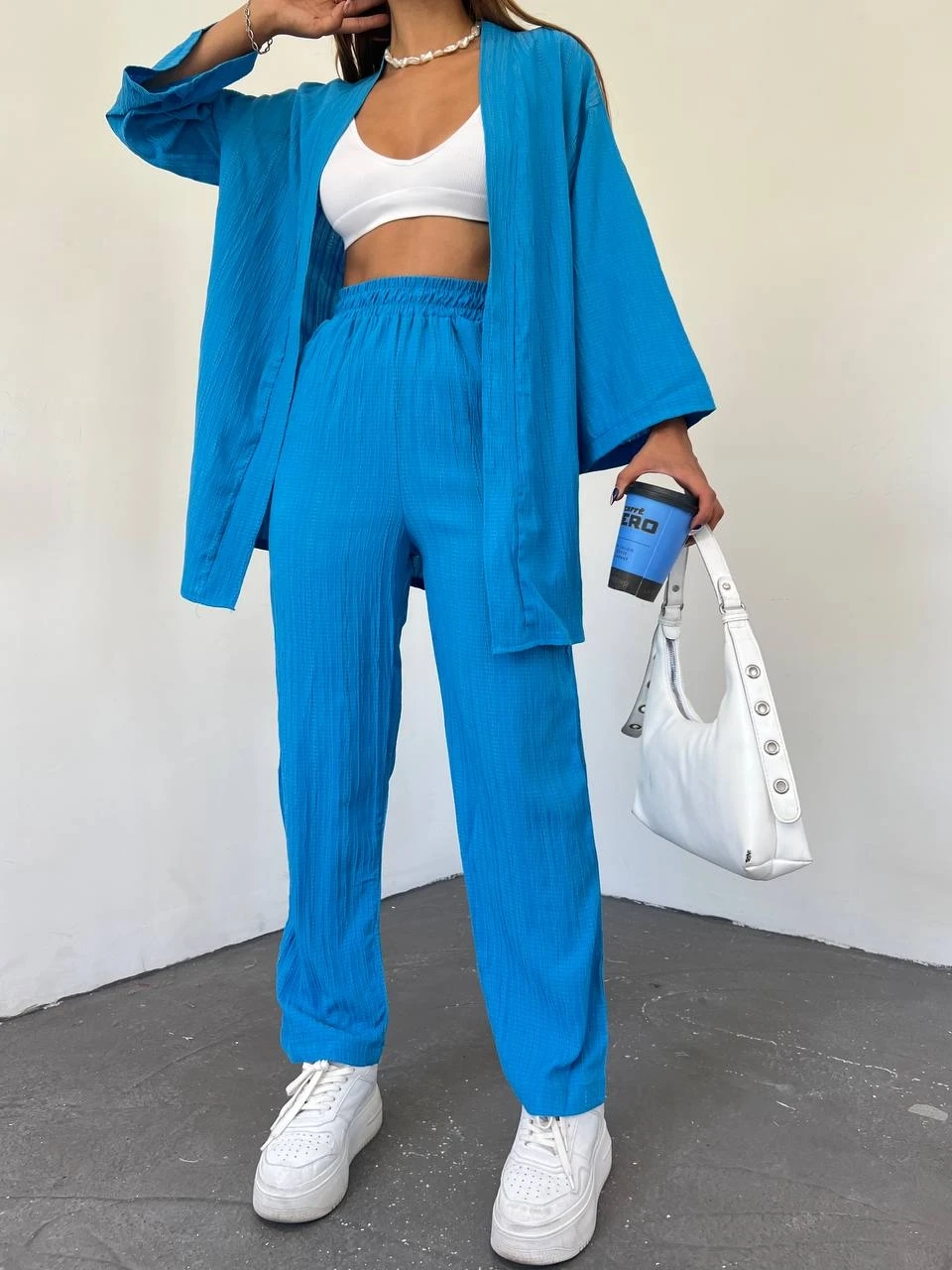 Desenli Kalın Bodrum Kumaş Ceket&Pantolon Takım