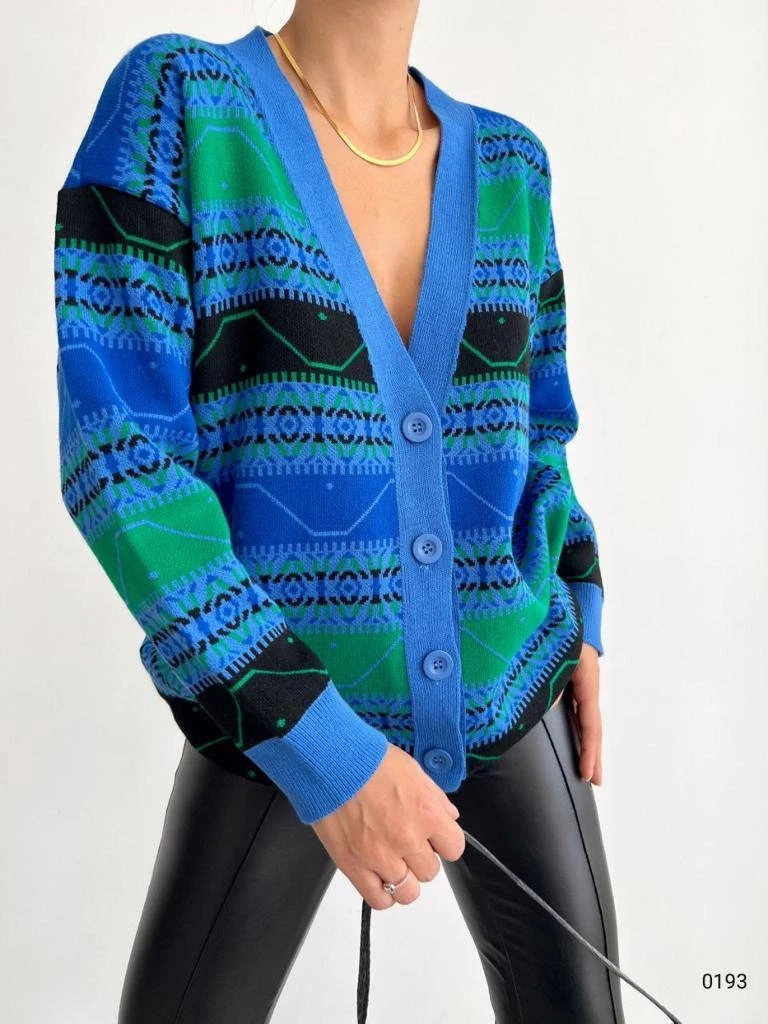 Düğmeli Triko Hırka