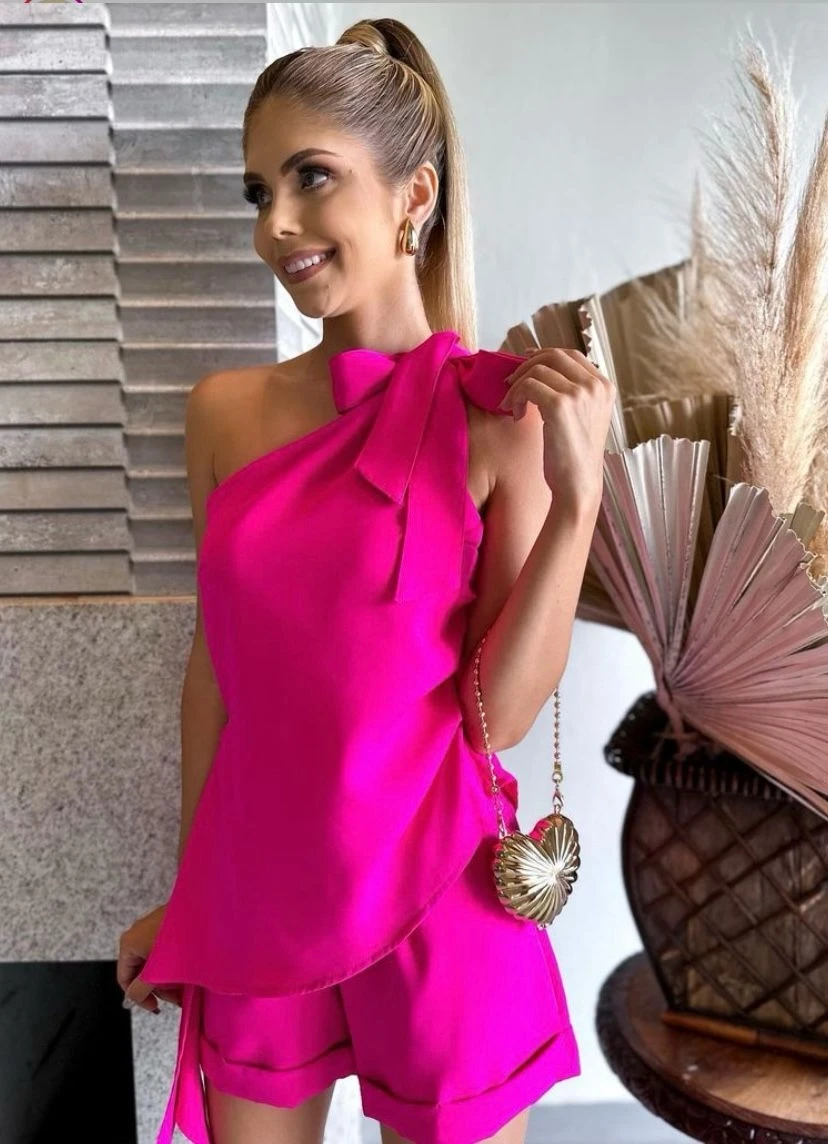 İthal Atlas Kumaş Şotlu Bluz Takım