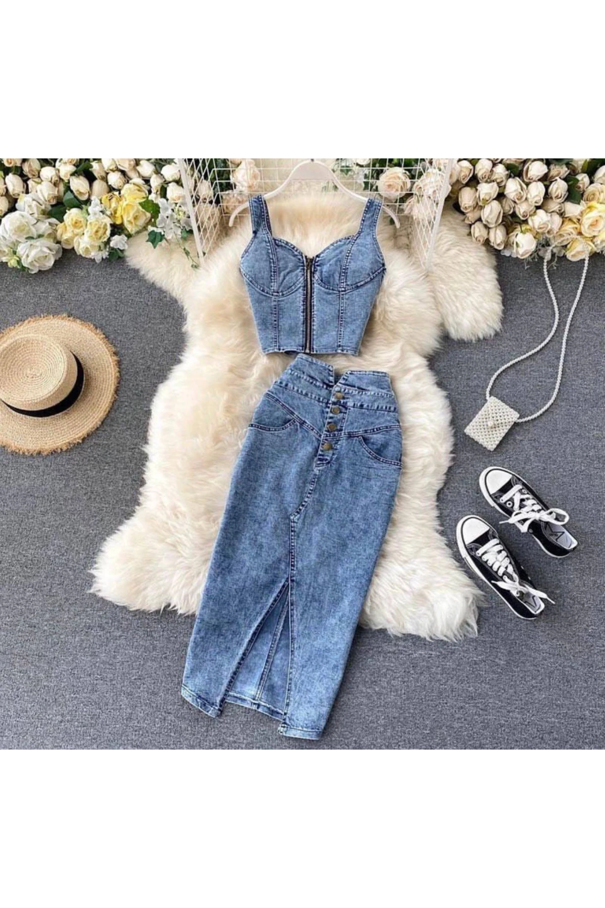 Kot Büstiyer & Etek Takım