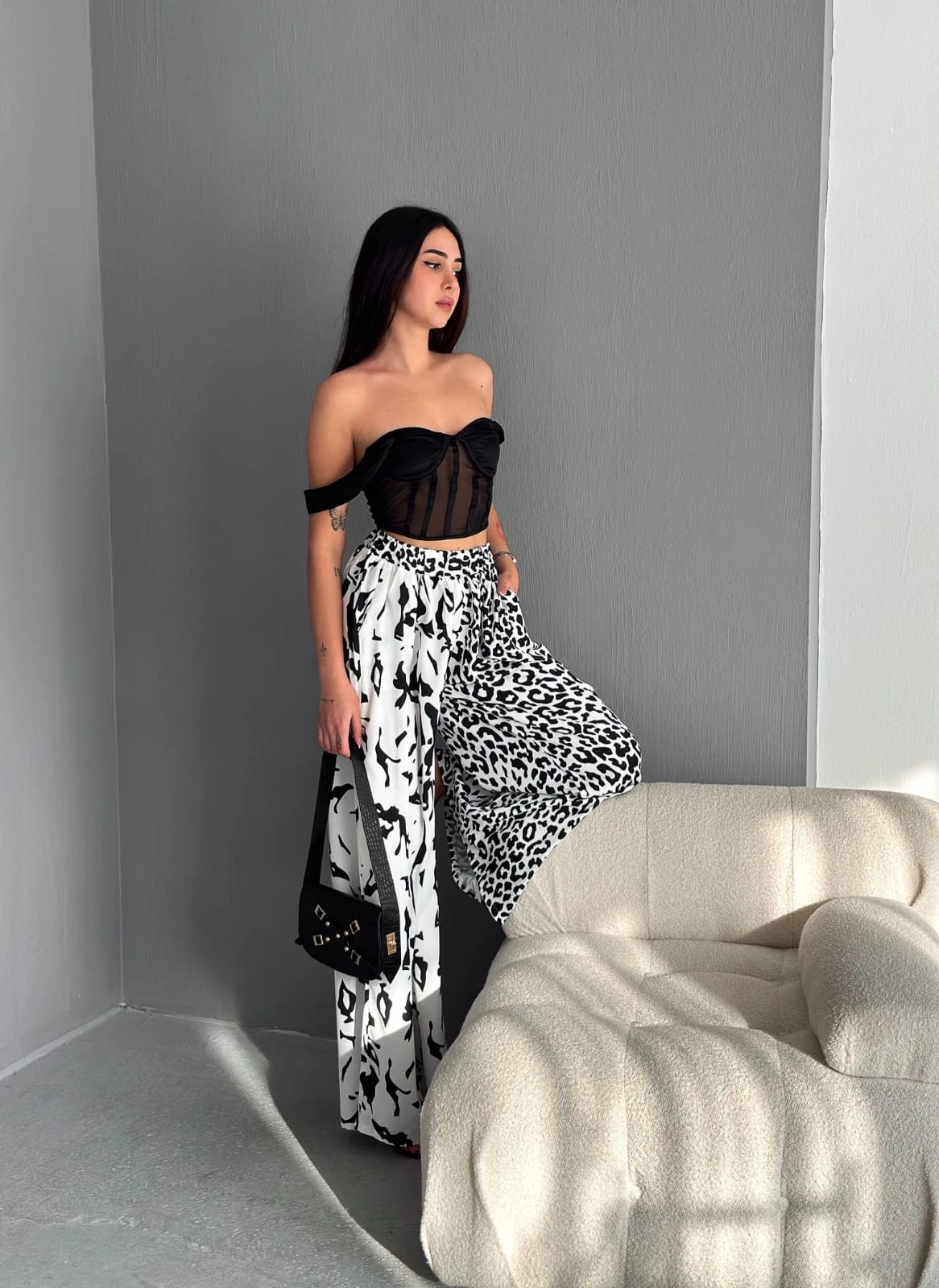 Leopr Desenli Pantolon