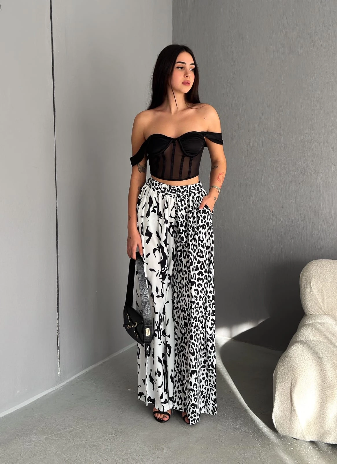 Leopr Desenli Pantolon