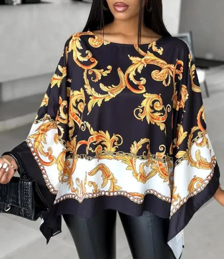 Mikro Kumaş Dijital Salaş Bluz