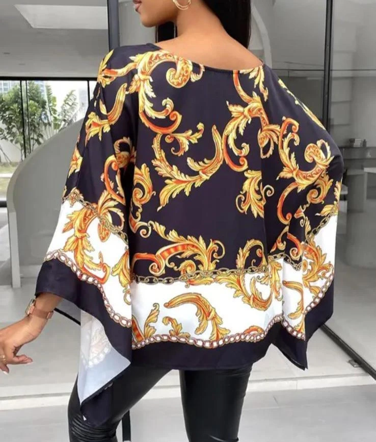 Mikro Kumaş Dijital Salaş Bluz