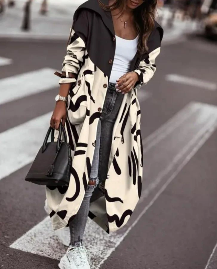 Scuba Dalgıç Kumaş Düğme Detaylı Ceket