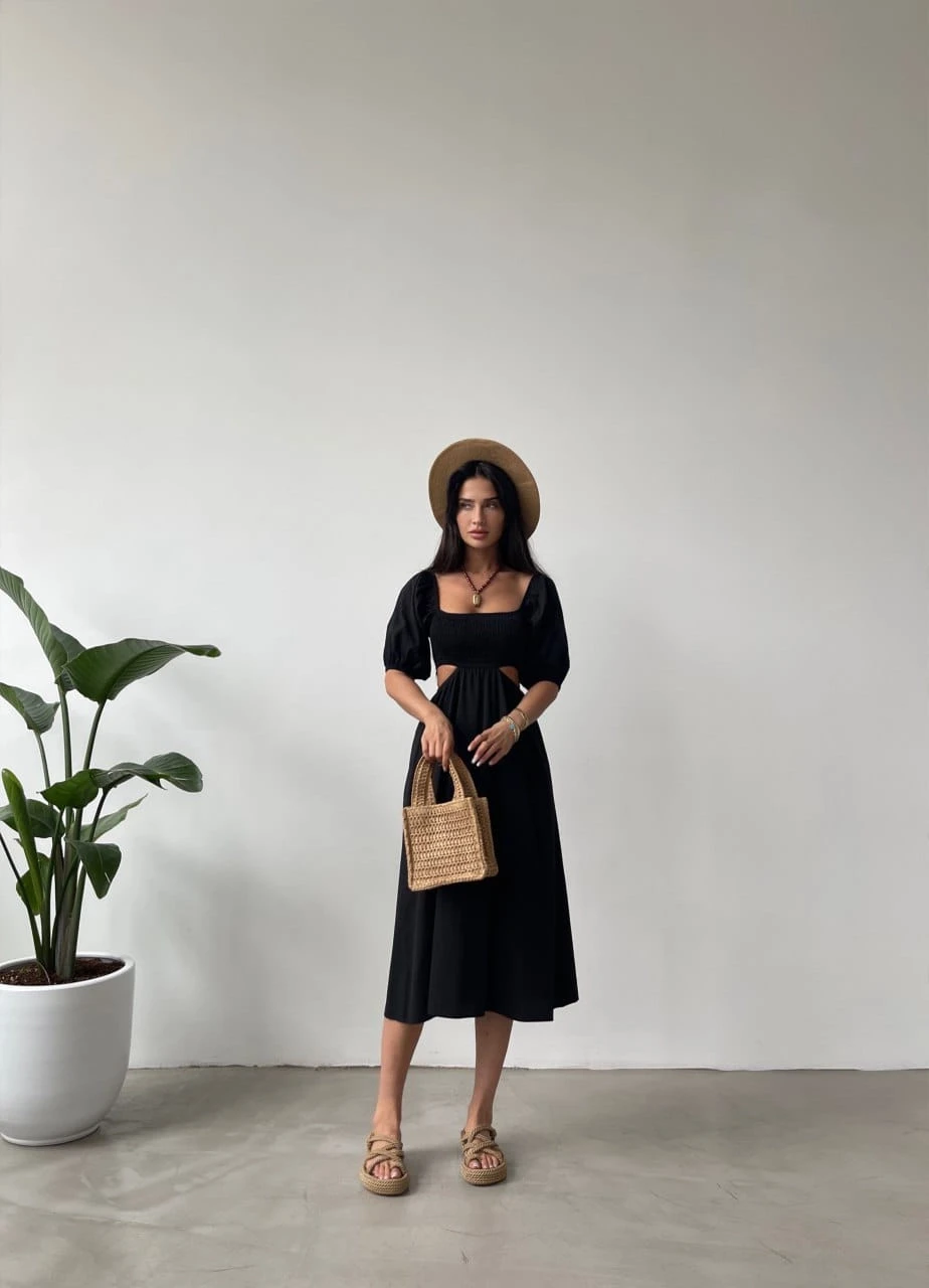 Z@R@ Model Beli Açık Gipeli Elbise