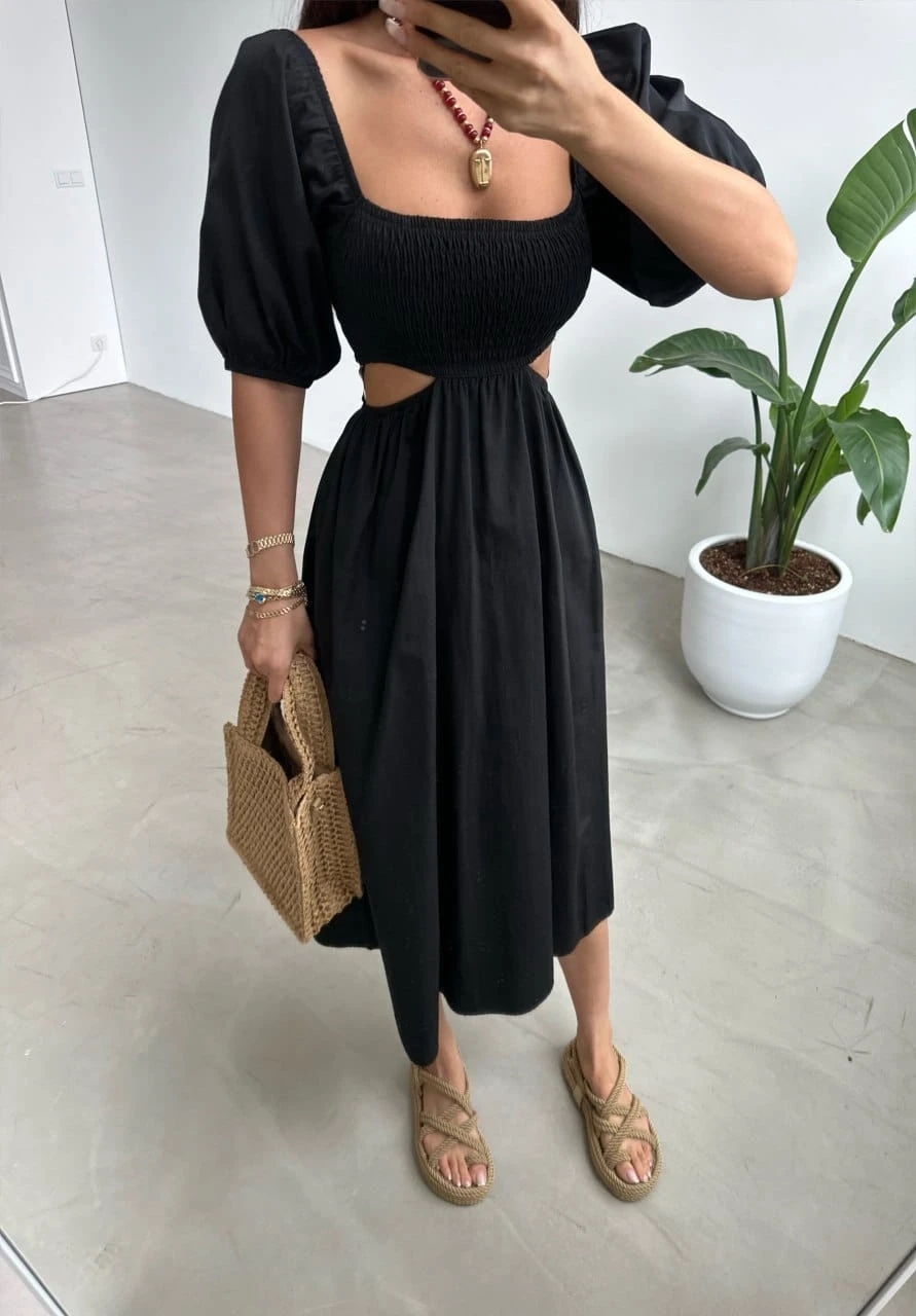 Z@R@ Model Beli Açık Gipeli Elbise