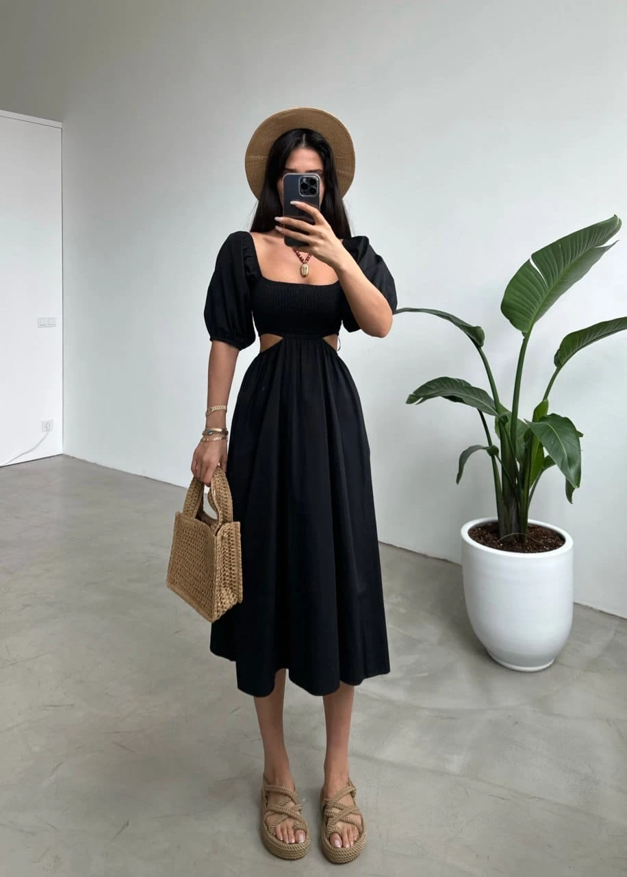 Z@R@ Model Beli Açık Gipeli Elbise