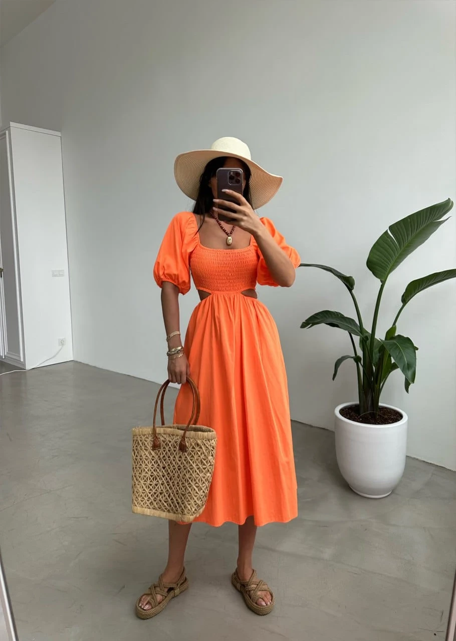 Z@R@ Model Beli Açık Gipeli Elbise