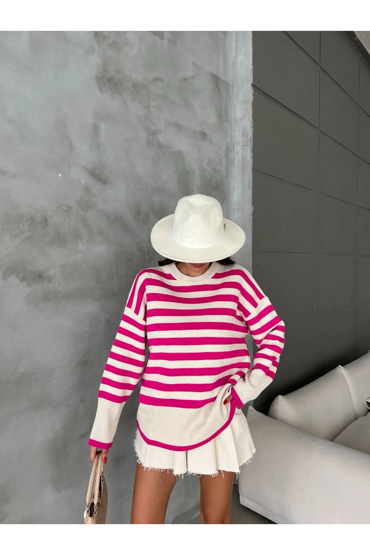 Z@R@ Model Çizgili Kazak