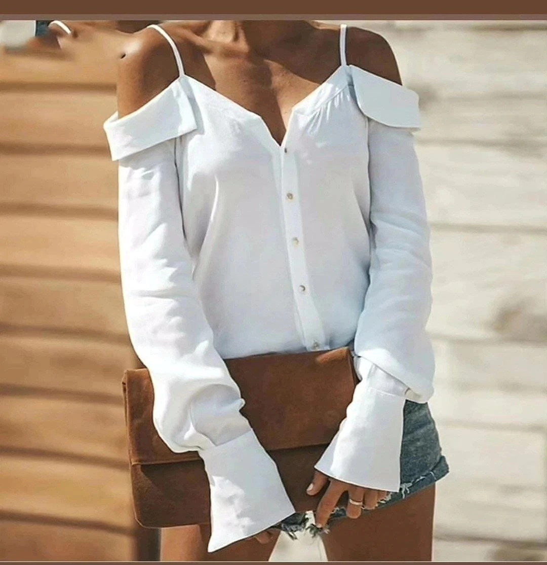 Aerobin Kumaş Carmen Yaka Bluz