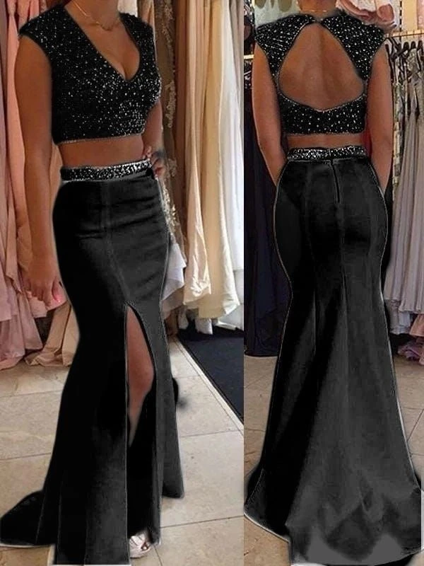 Dalgıç Kumaş Taşlı Büstiyer &  Etek Takım