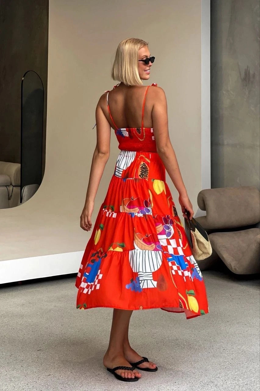 Desenli İkili Takım İthal Krep Kumaş