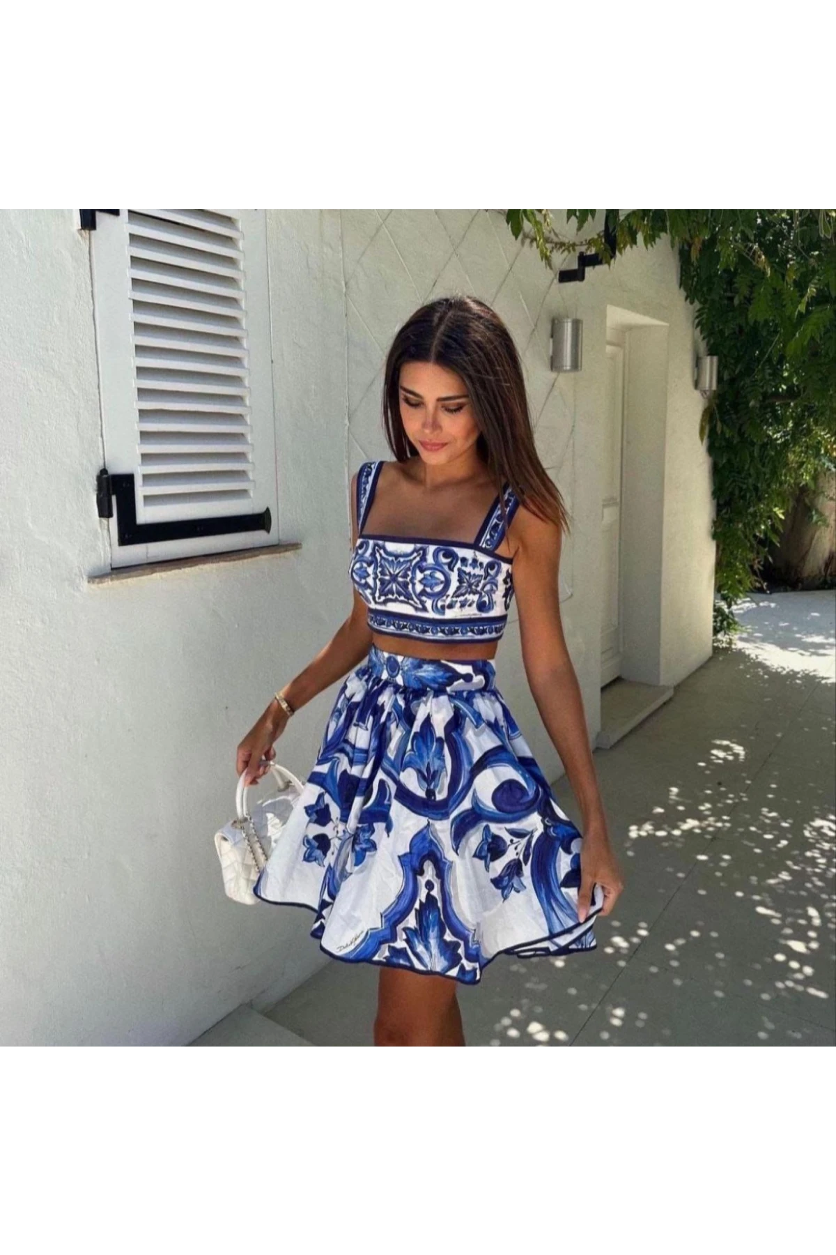 DG Desen İkili Takım İthal Krep Kumaş