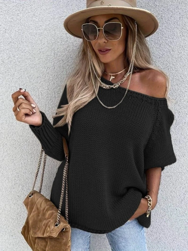 Omuz Dekolteli Triko