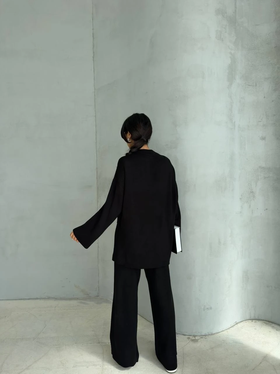 Önü Asimetrik Kesim Triko 2 li Takım