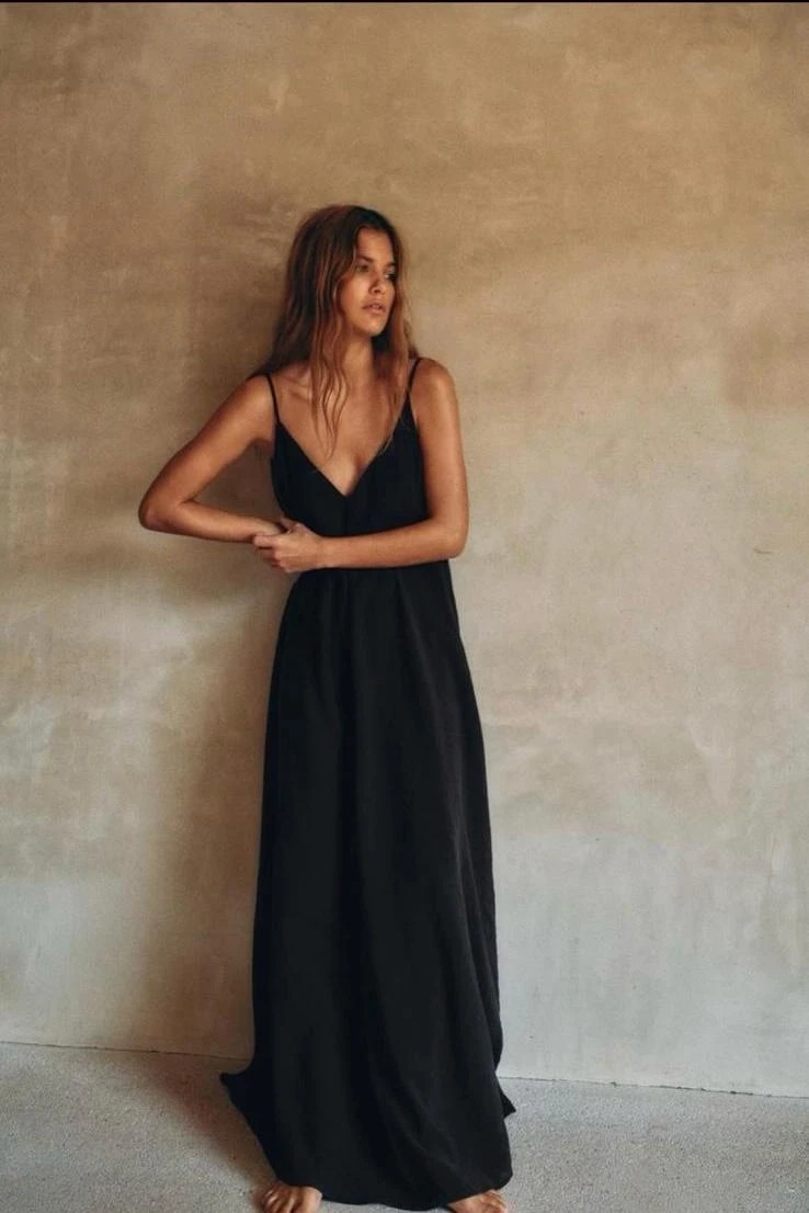 Süprem Kumaş Dijital Baskılı  Askılı Elbise