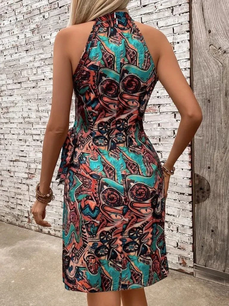 Yandan Çapraz Bağlama Detaylı Süprem Kısa Elbise