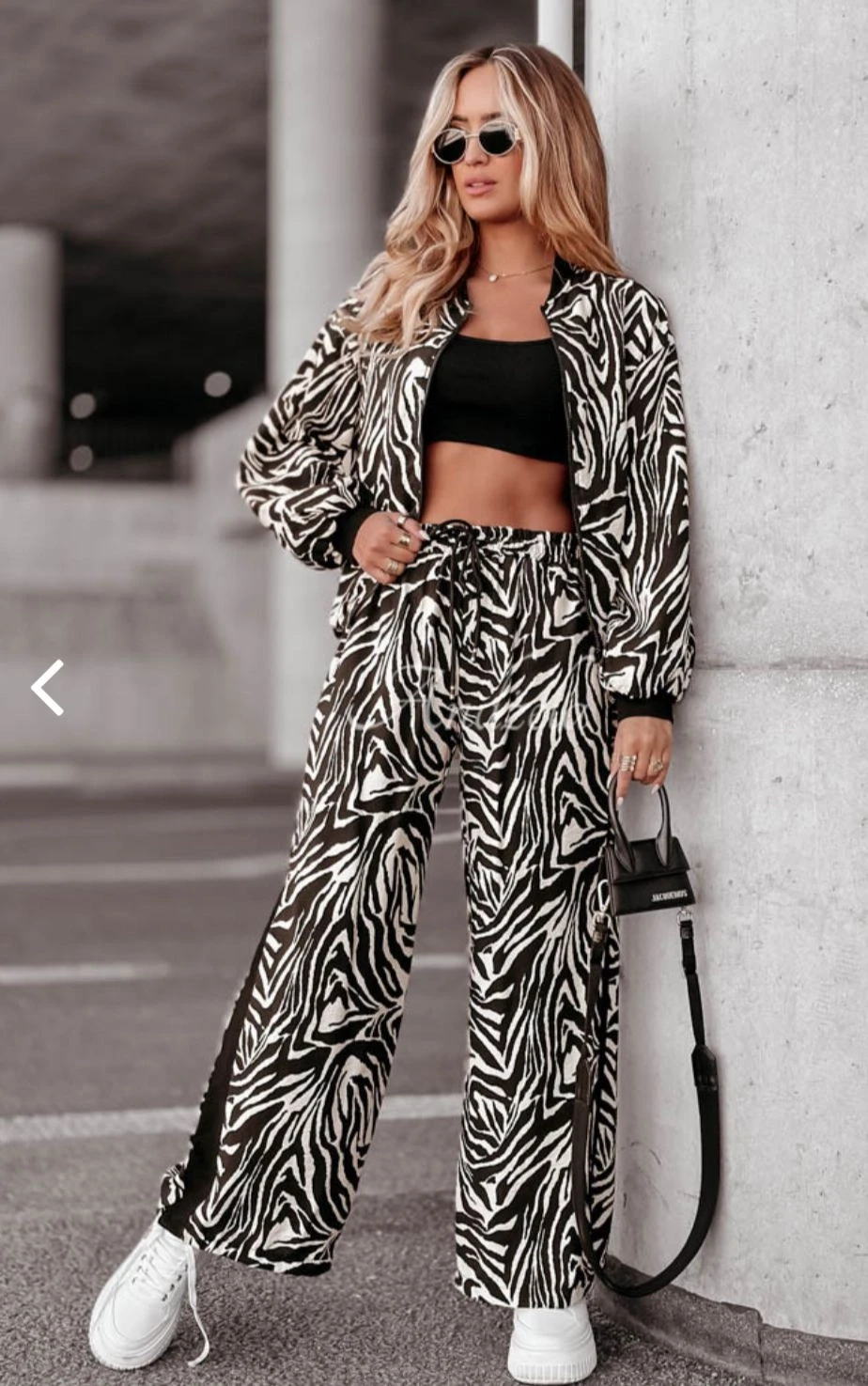 Zebra Desen 3 lü Spor Takım