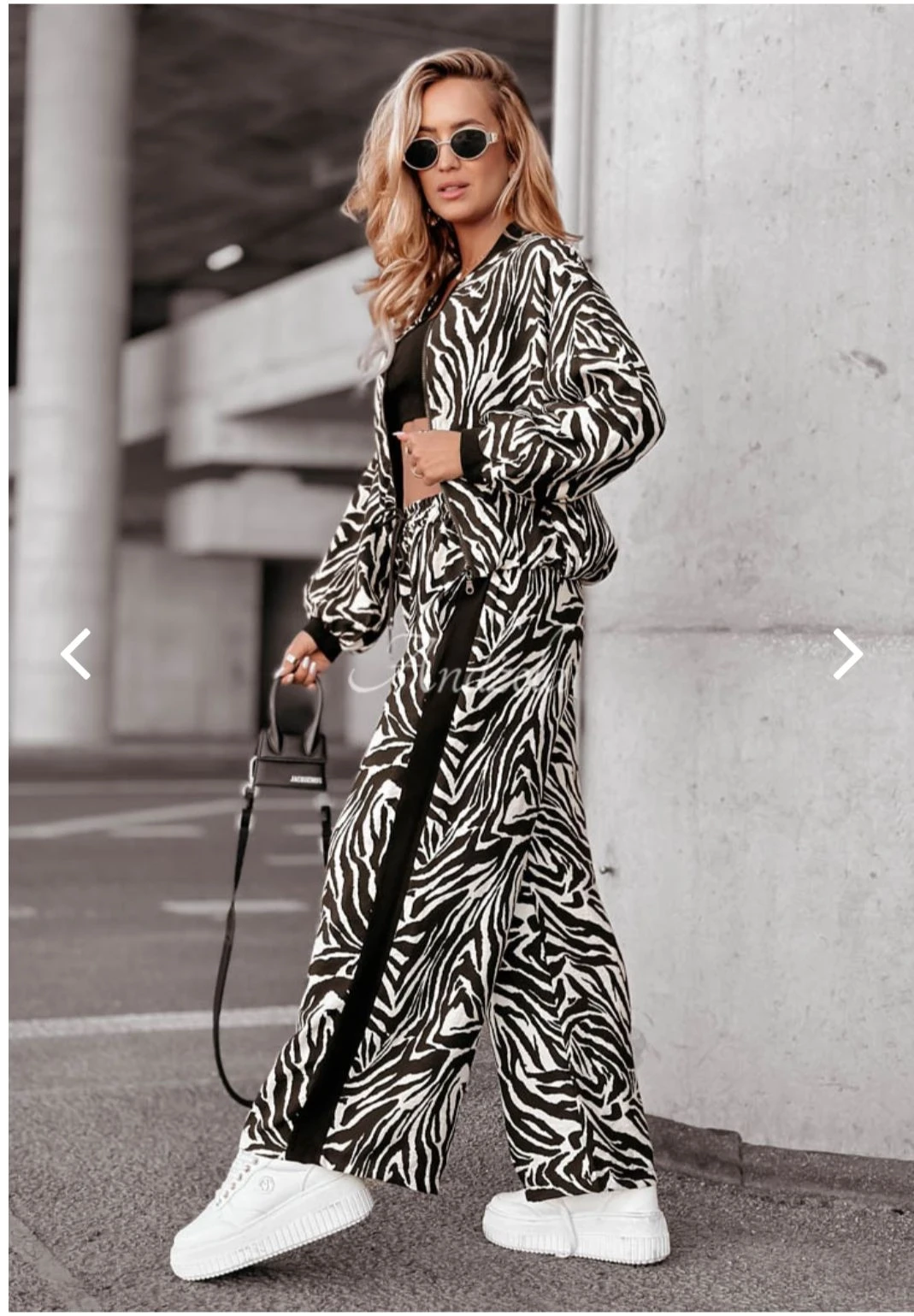 Zebra Desen 3 lü Spor Takım