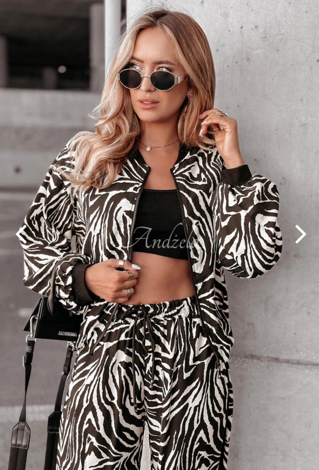 Zebra Desen 3 lü Spor Takım