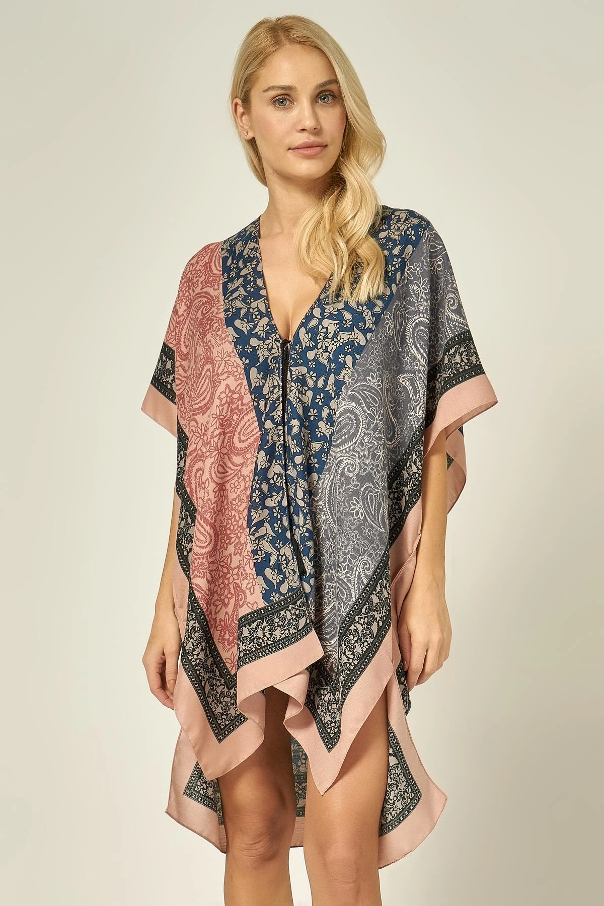 Pareo Desenli Pembe Pareo