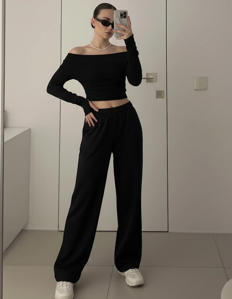 Buzi Kumaş Takım Siyah