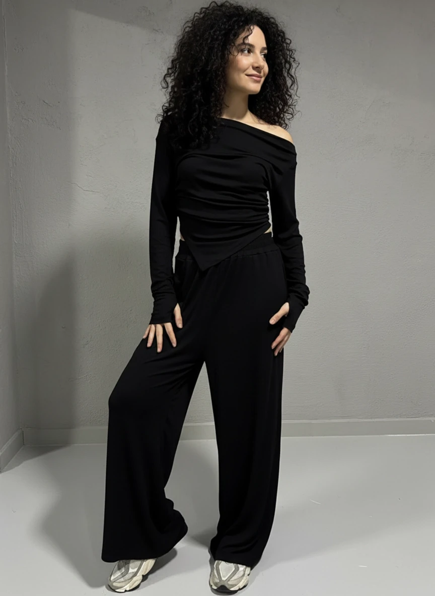 Buzi Kumaş Takım Siyah