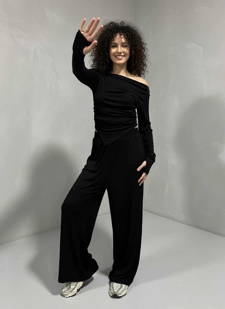 Buzi Kumaş Takım Siyah