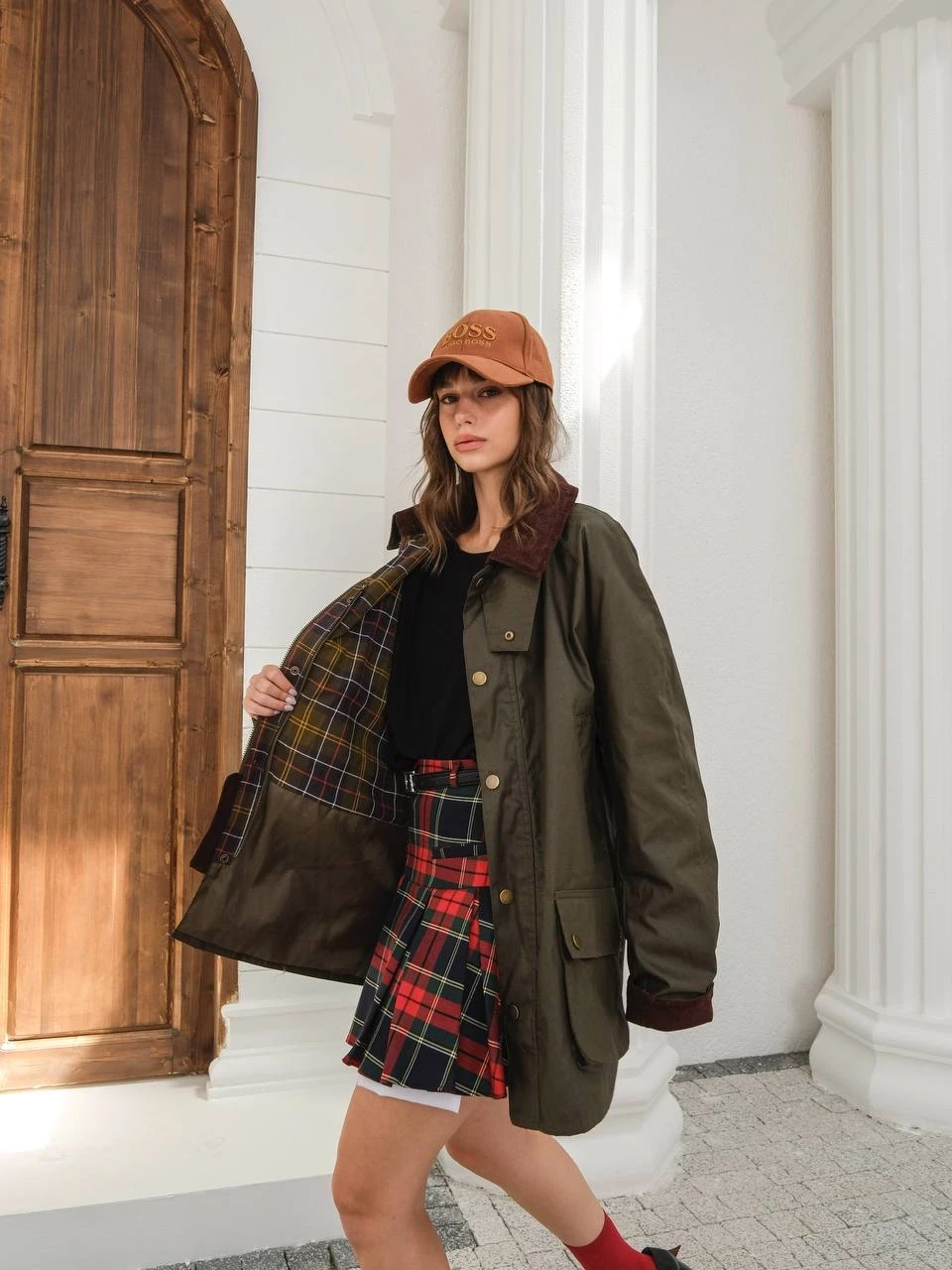 Cep ve Yaka Detay Tasarım Mont Haki