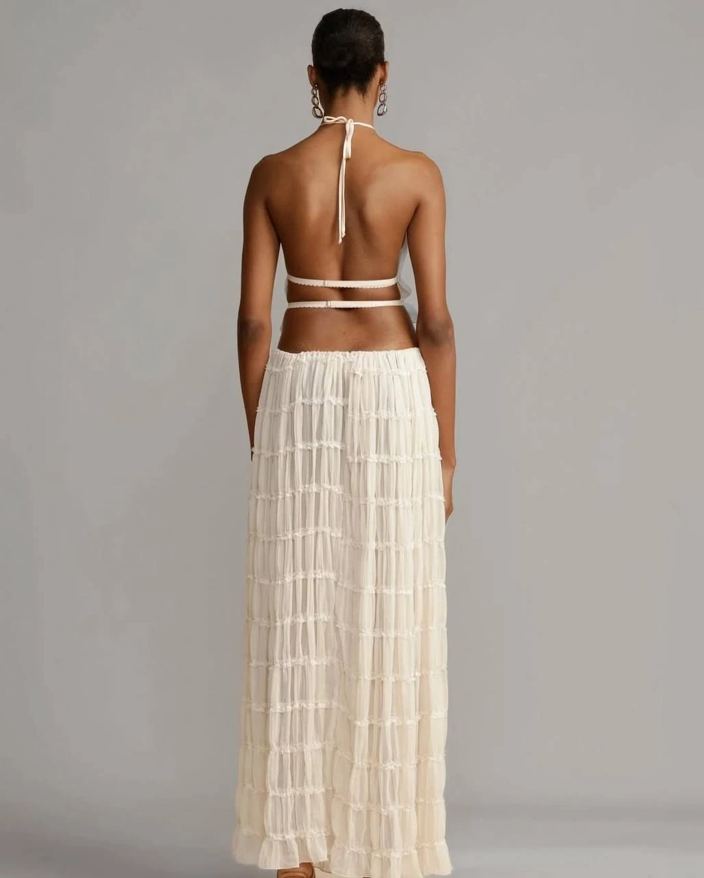 Gipeli Şifon Astarlı Büstiyer Etek Takım