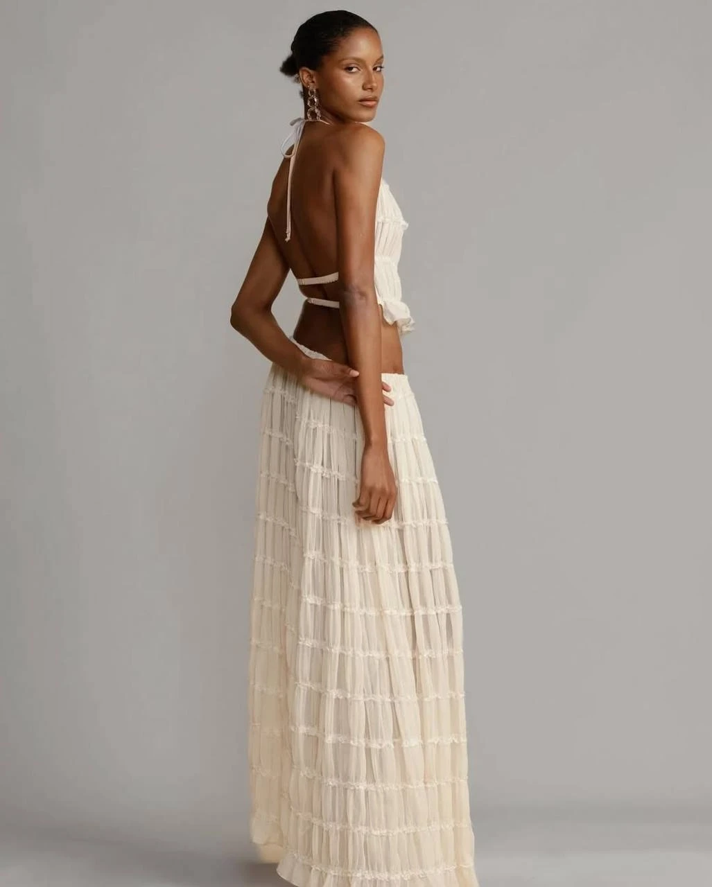 Gipeli Şifon Astarlı Büstiyer Etek Takım