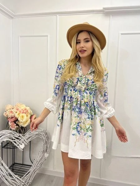 İthal Keten Vual Kumaş Elbise