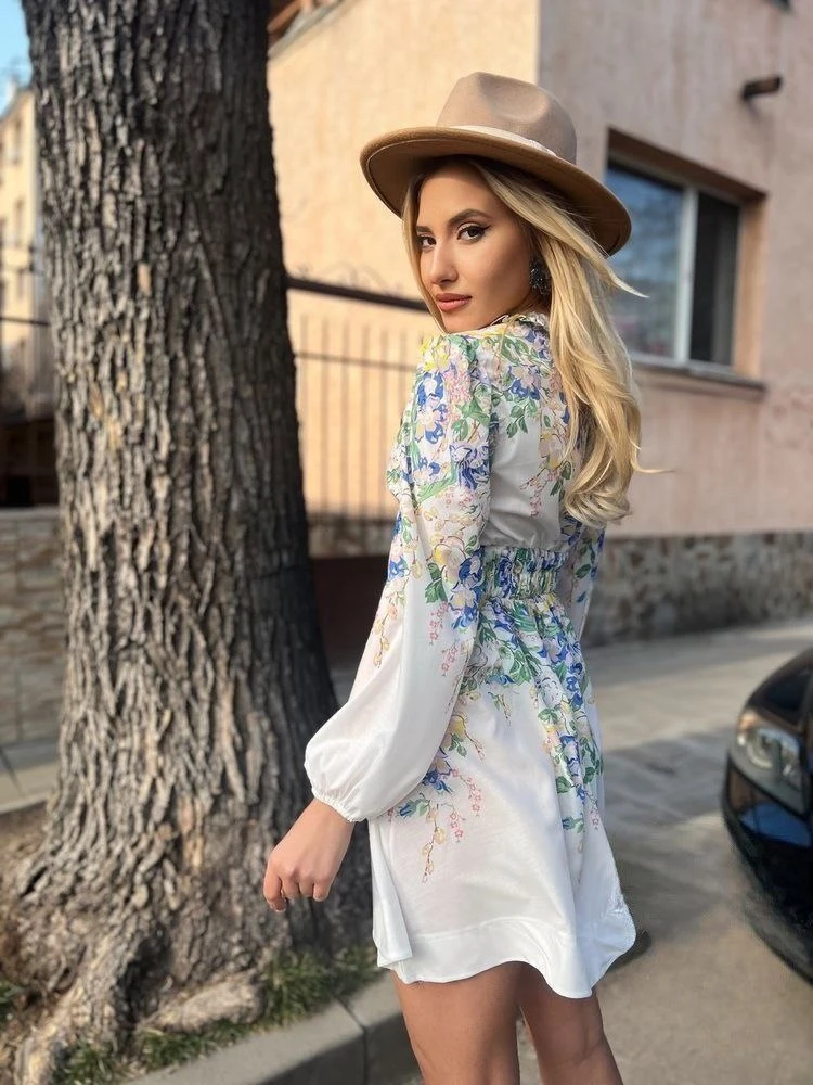 İthal Keten Vual Kumaş Elbise