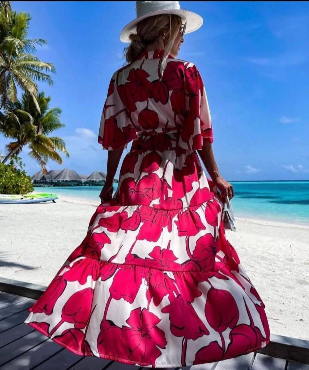 Kimono Gömlek Elbise İthal Krep Kumas