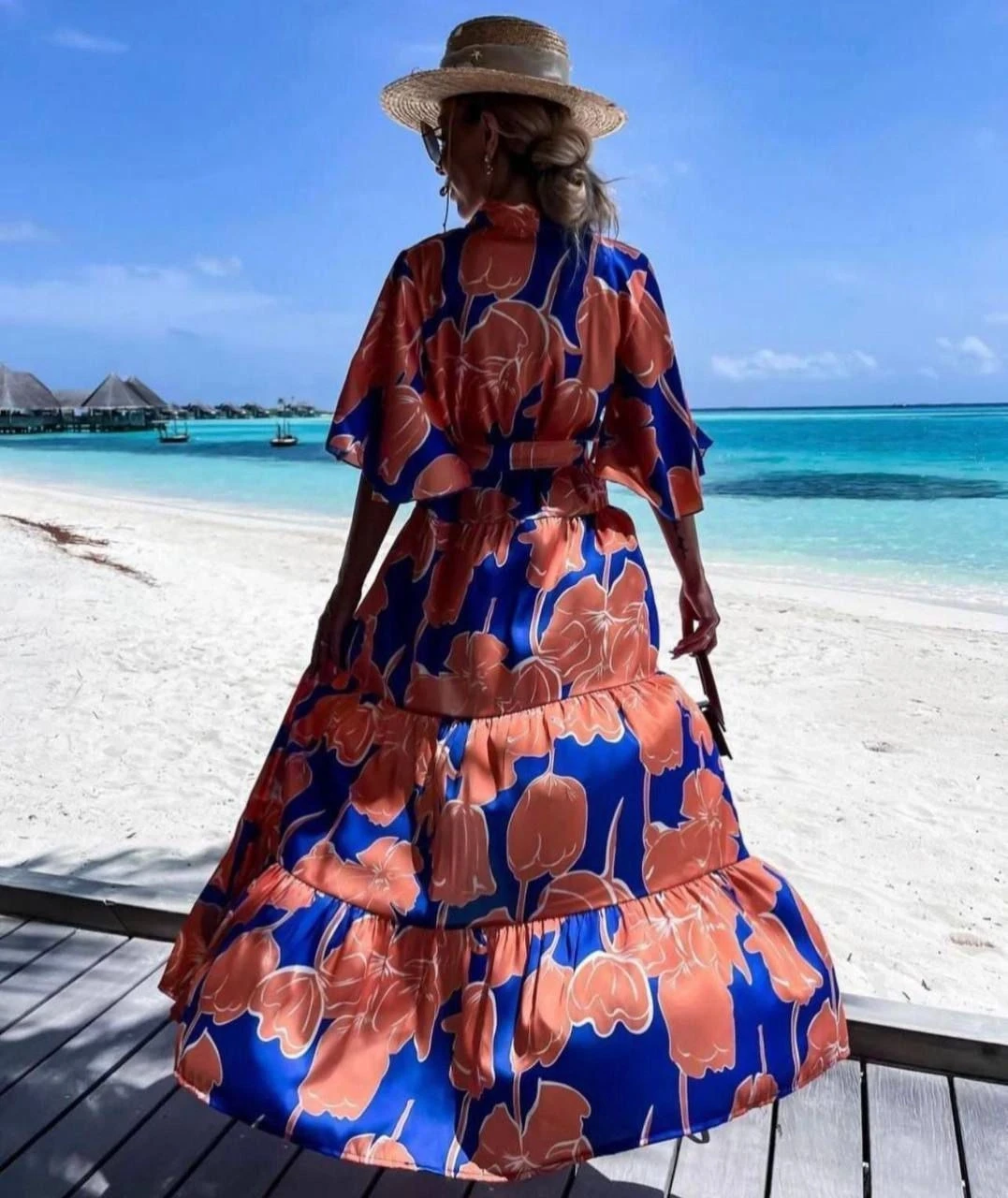 Kimono Gömlek Elbise İthal Krep Kumas