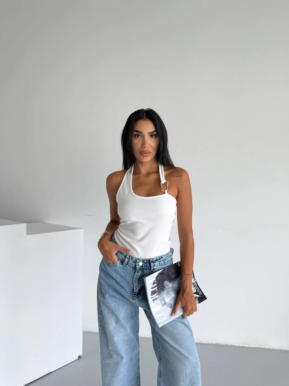 Omuz Toka Detay Bluz