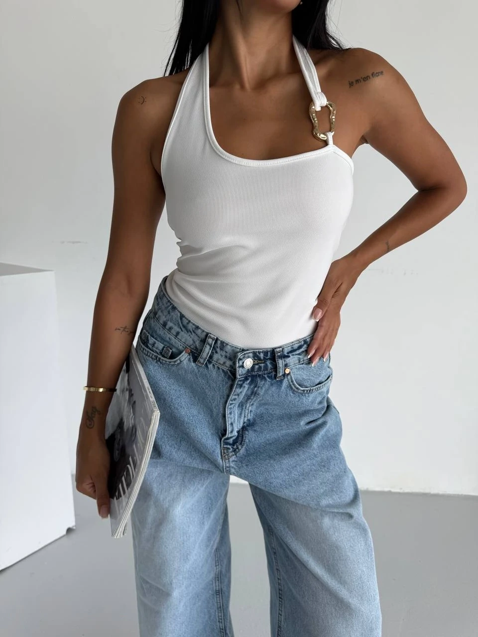 Omuz Toka Detay Bluz