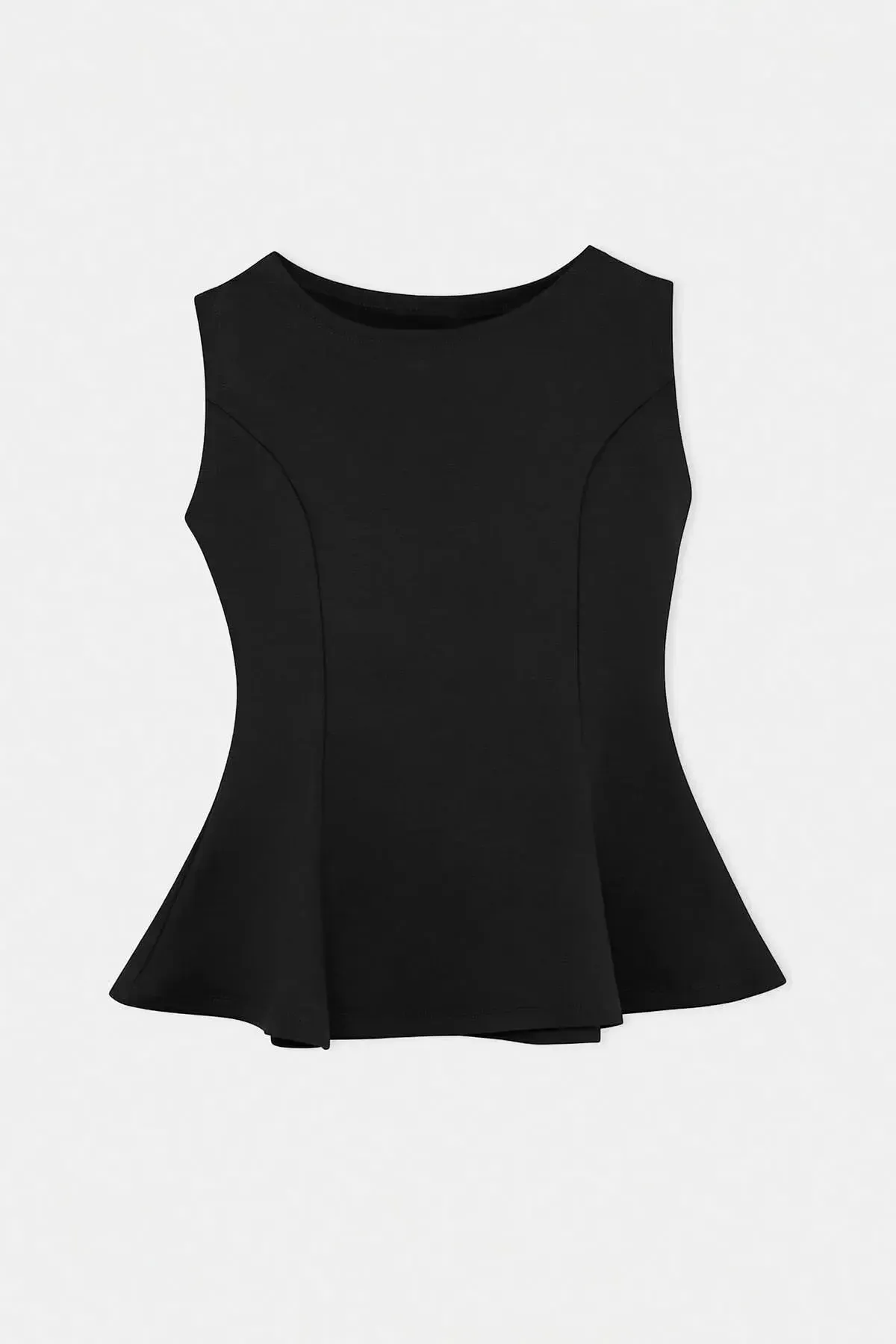 Belden Oturmalı Volanlı Örme Body Siyah