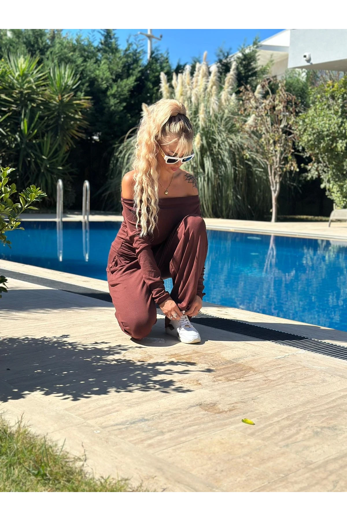 Buzi Kumaş Takım Kahve