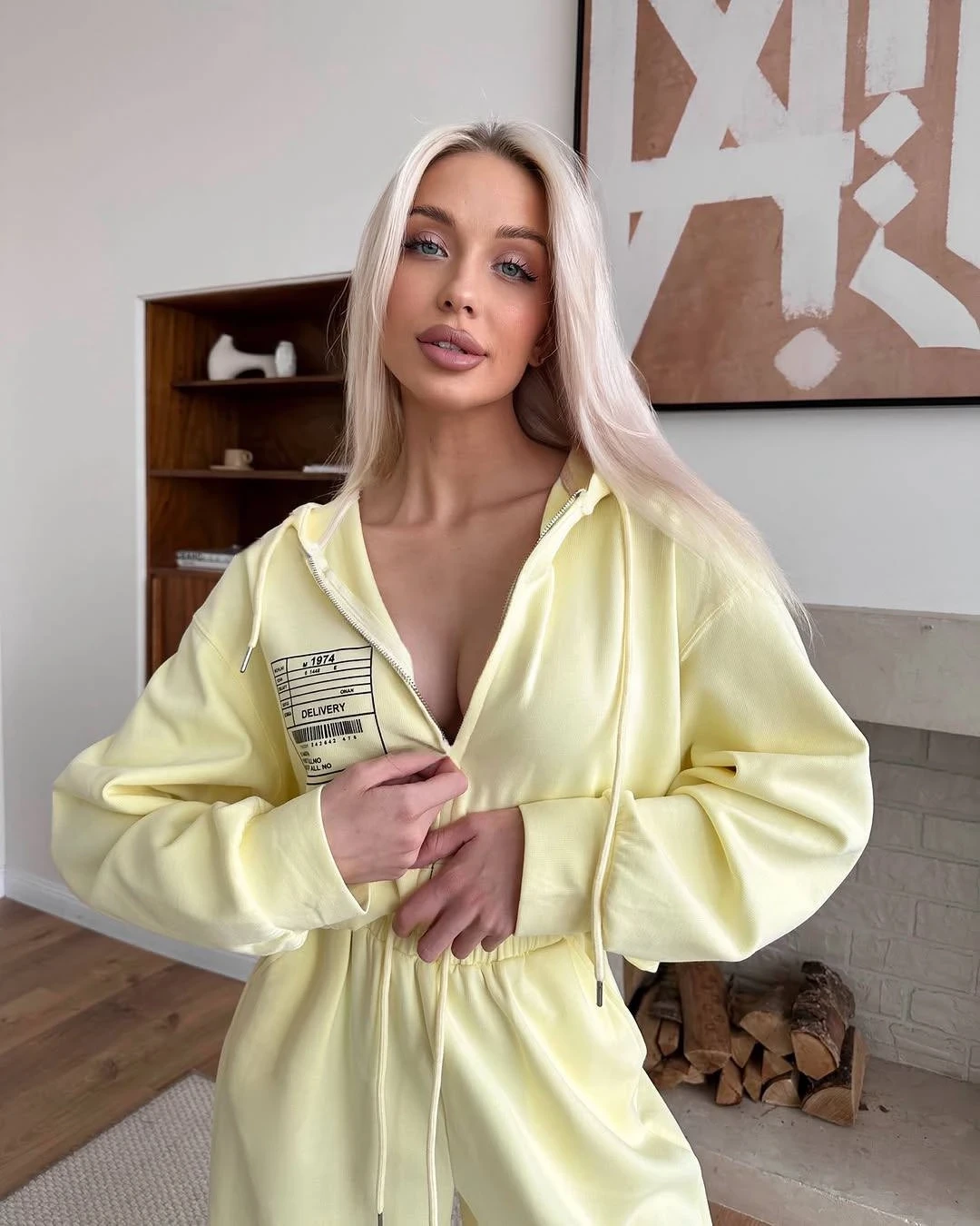 Dijital Baskı Üç İplik Pamuklu Eşofman Takım