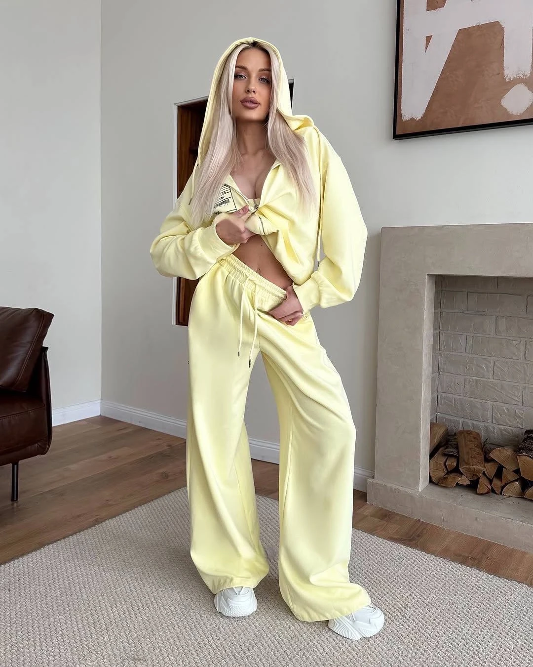 Dijital Baskı Üç İplik Pamuklu Eşofman Takım