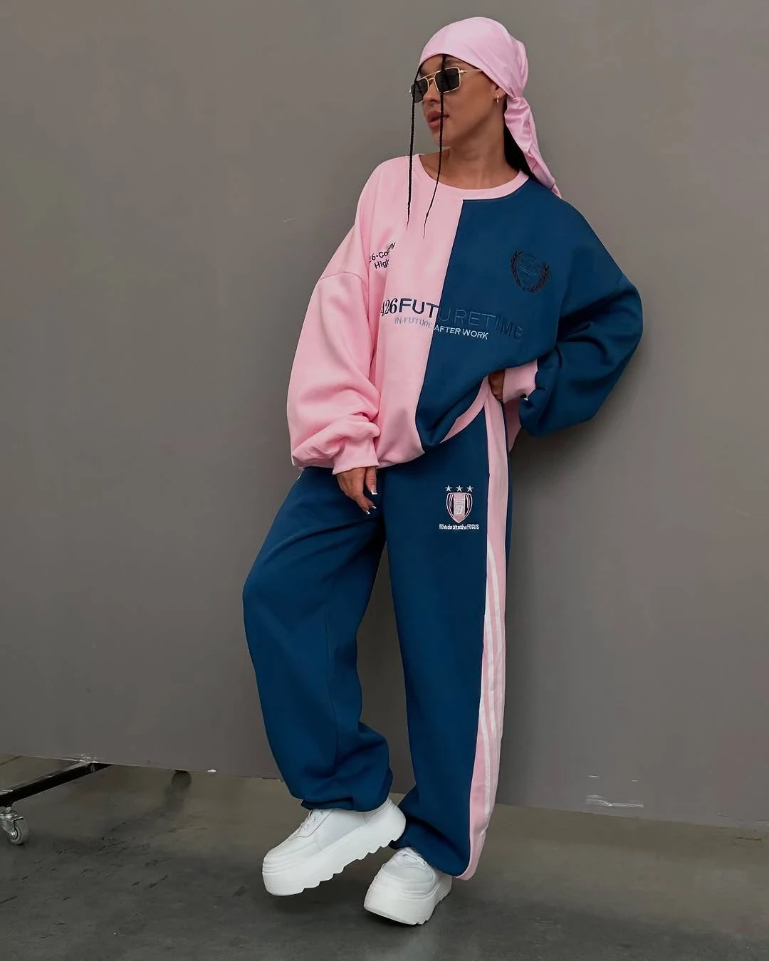 Dijital Baskılı Üç İplik Bloklu Pudra Takım