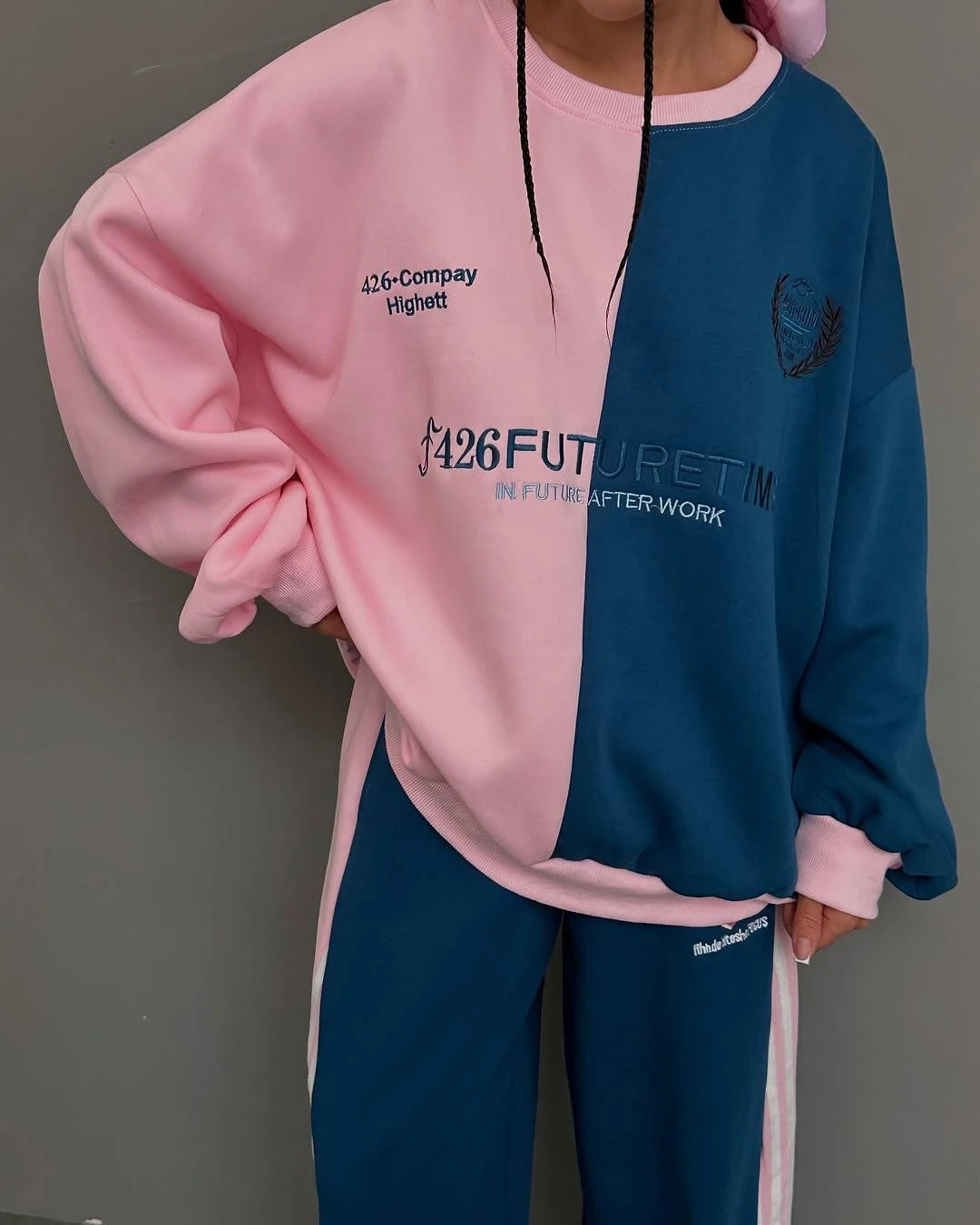 Dijital Baskılı Üç İplik Bloklu Pudra Takım