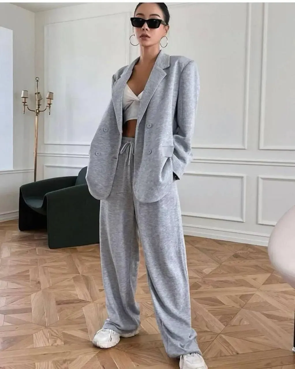 İthal İki İplik Jogger Pantalon Ceket Takım