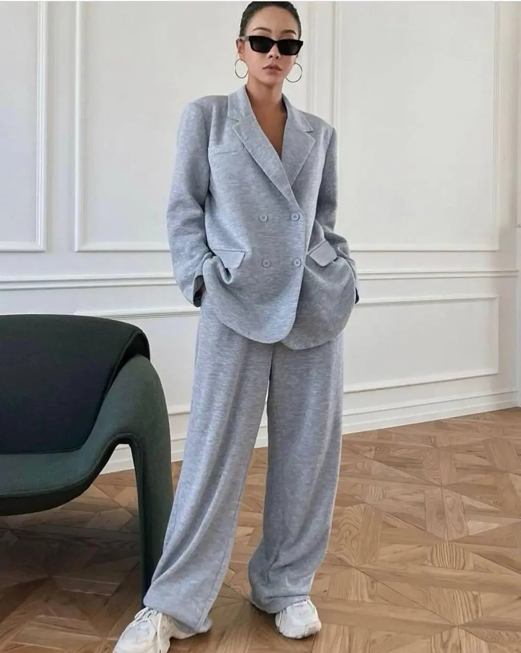 İthal İki İplik Jogger Pantalon Ceket Takım