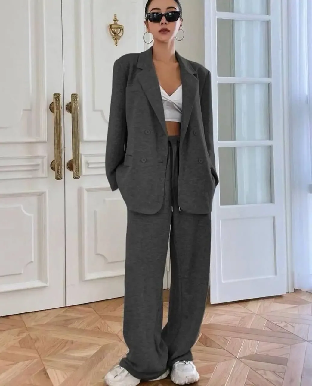 İthal İki İplik Jogger Pantalon Ceket Takım